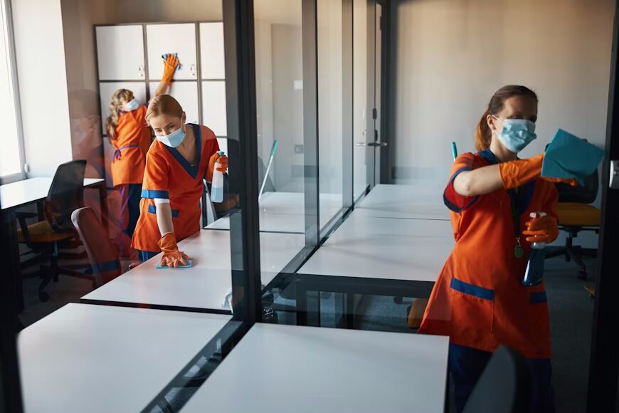 Gruppo di donne che lavorano insieme come squadra